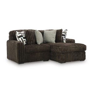 Signature Design by Ashley Midnight-Madness 98104S14 2 pc Sectional with Chaise (Sectionals - Stationary)