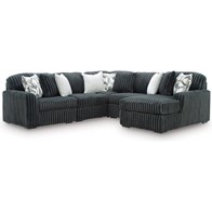 Signature Design by Ashley Midnight-Madness 98105S23 5 pc Sectional with Chaise (Sectionals - Stationary)