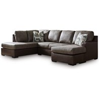 Signature Design by Ashley Castille Way PC62703S4 2 pc Sleeper Sectional with Chaise (Sleepers - Sectionals)