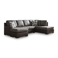 Signature Design by Ashley Castille Way PC62703S5 2 pc Sleeper Sectional with Chaise (Sleepers - Sectionals)