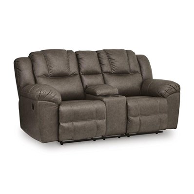 Signature Design by Ashley Lowilla PC6450694 Double Reclining Loveseat with Console