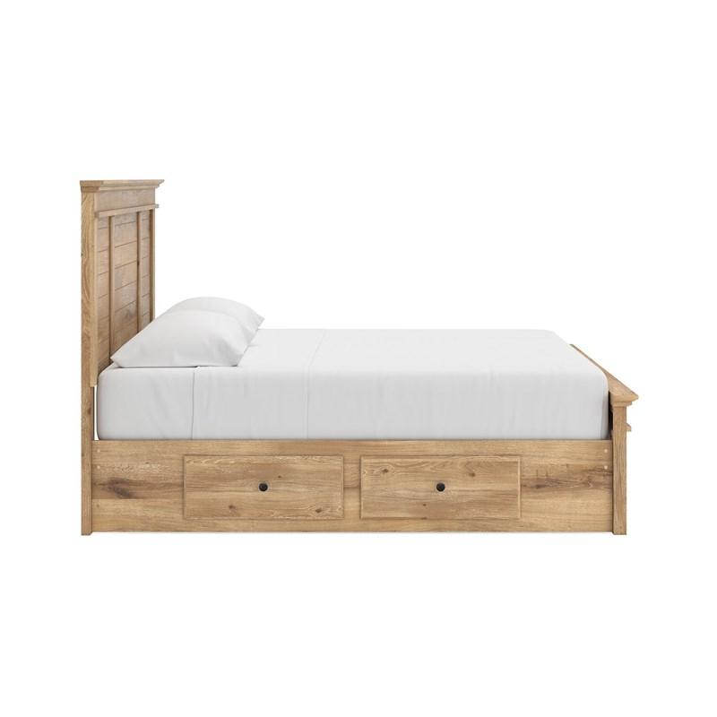 Large Picture of Signature Design by Ashley Makidern PCB1170B14 King Panel Storage Bed