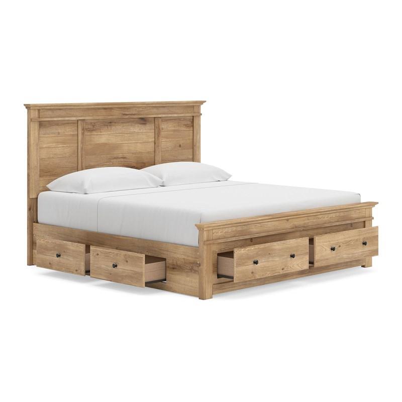 Large Picture of Signature Design by Ashley Makidern PCB1170B16 King Panel Storage Bed