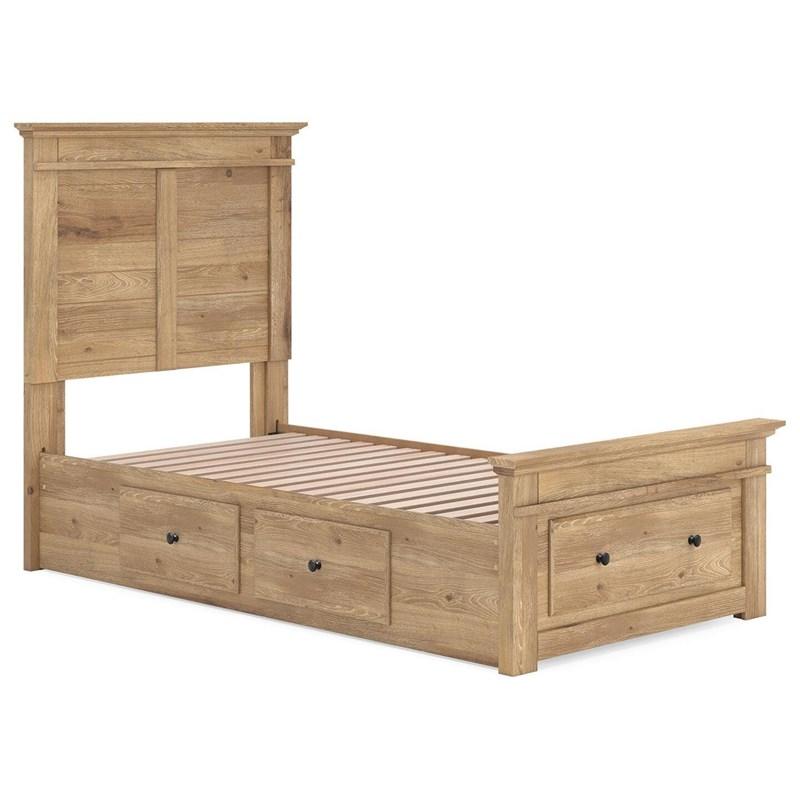 Large Picture of Signature Design by Ashley Makidern PCB1170B38 Twin Panel Storage Bed