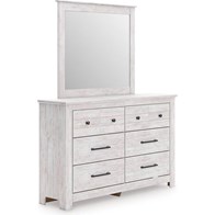 Signature Design by Ashley Makidern PCB1171B1 Dresser and Mirror (Dressers - 6 Drawers)