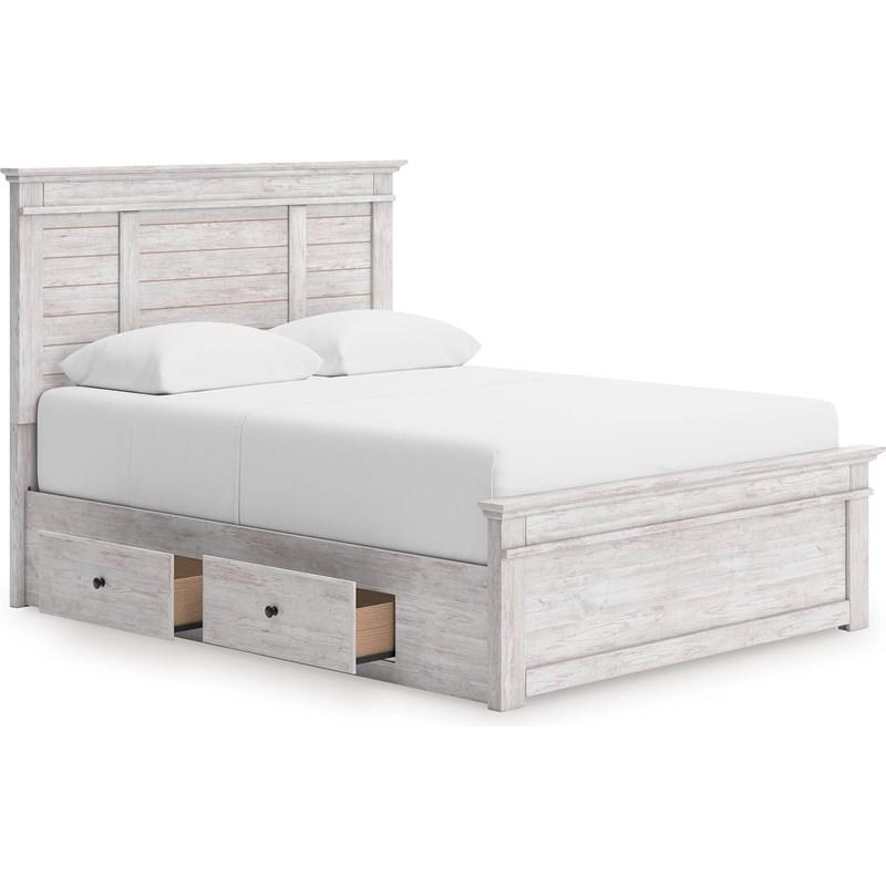 Large Picture of Signature Design by Ashley Makidern PCB1171B27 Full Panel Bed with Storage