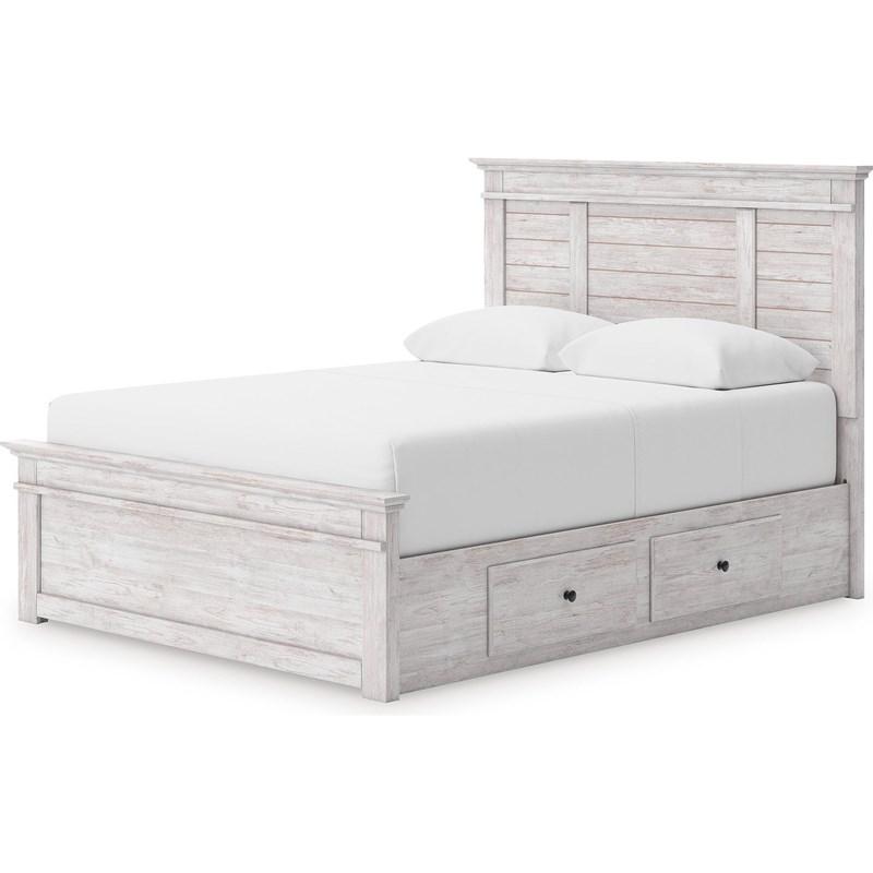Large Picture of Signature Design by Ashley Makidern PCB1171B27 Full Panel Bed with Storage