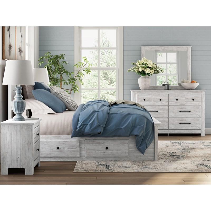 Large Picture of Signature Design by Ashley Makidern PCB1171B31 Full Panel Bed with Storage