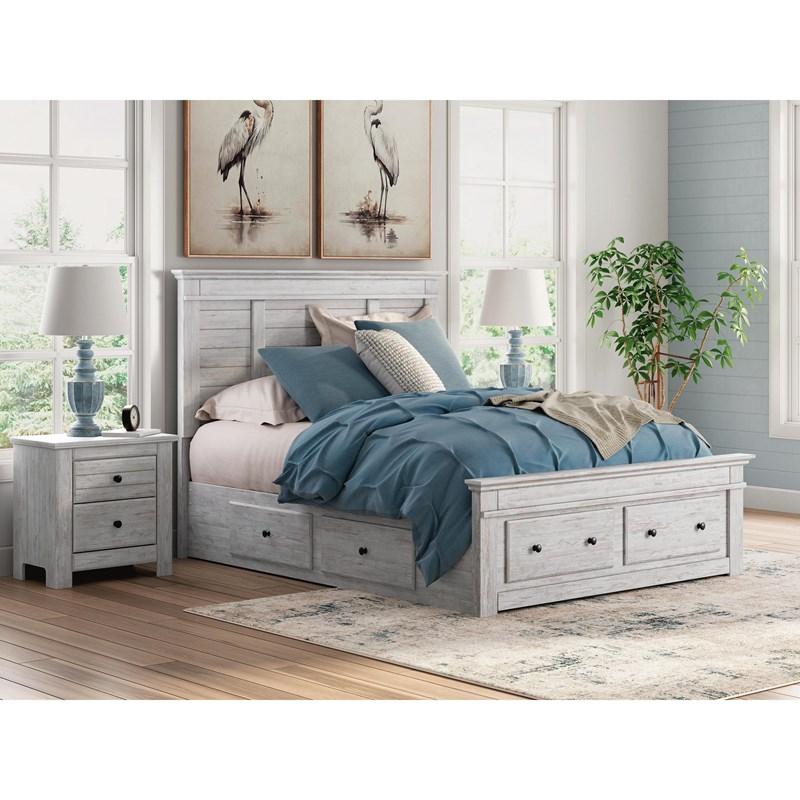 Large Picture of Signature Design by Ashley Makidern PCB1171B35 Full Panel Bed with Storage