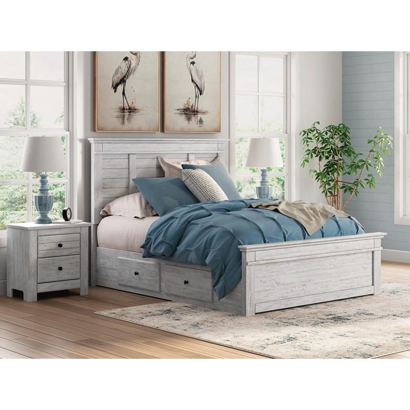 Large Picture of Signature Design by Ashley Makidern PCB1171B7 Queen Panel Storage Bed