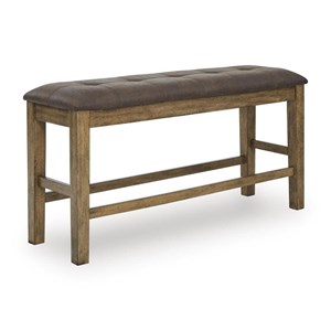 Signature Design by Ashley Urbinforte PCD592-09 Double Counter Upholstered Bench (Dining Seating - Benches)