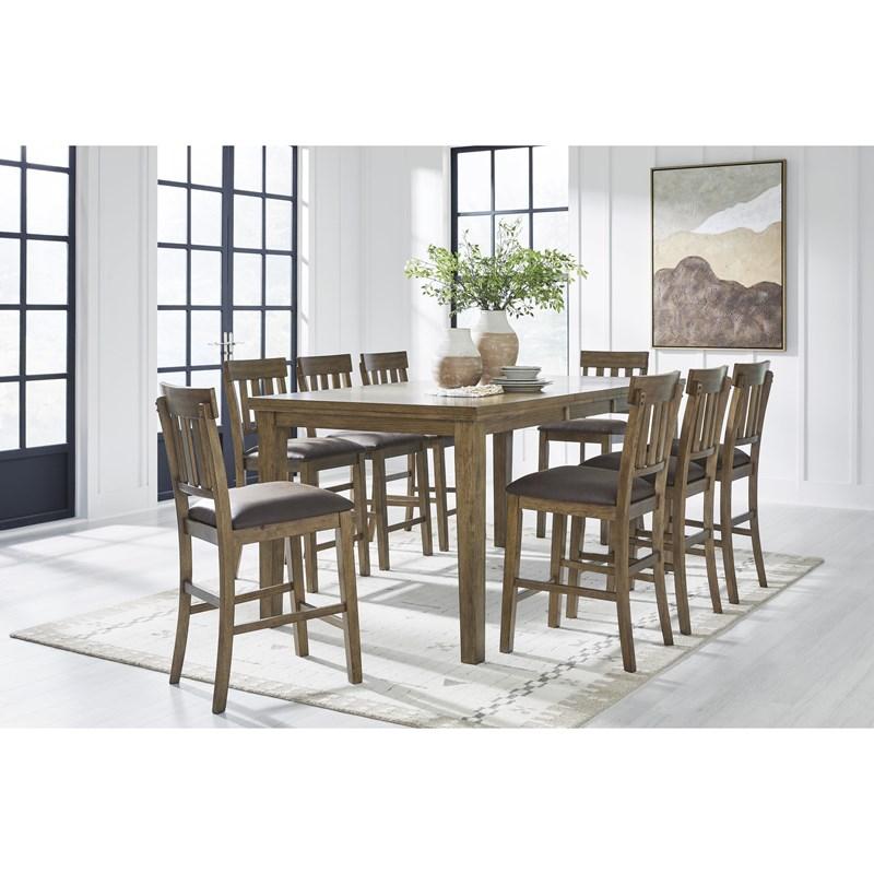 Large Picture of Signature Design by Ashley Urbinforte PCD592-124 Upholstered Barstool