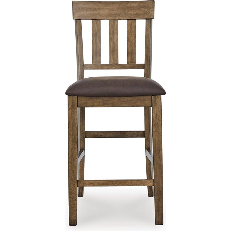 Large Picture of Signature Design by Ashley Urbinforte PCD592-124 Upholstered Barstool
