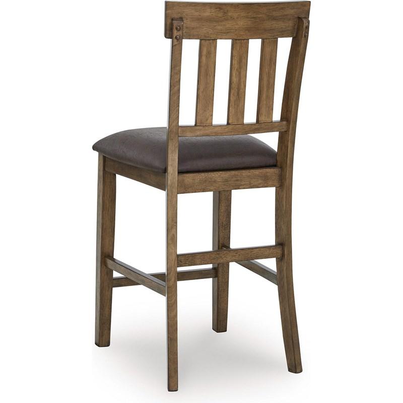 Large Picture of Signature Design by Ashley Urbinforte PCD592-124 Upholstered Barstool
