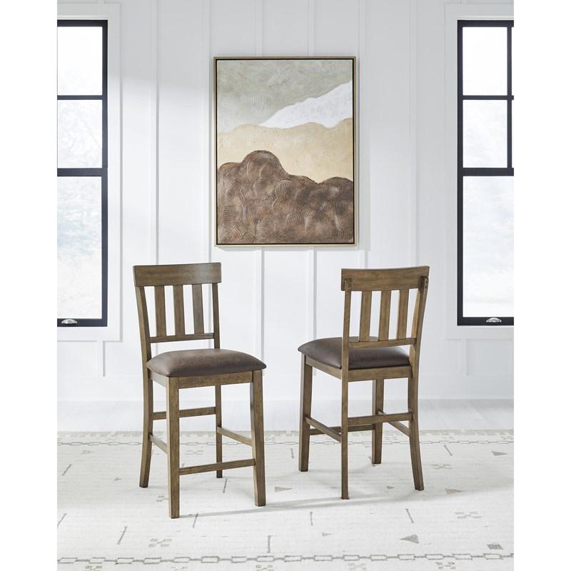 Large Picture of Signature Design by Ashley Urbinforte PCD592-124 Upholstered Barstool