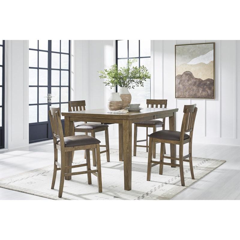 Large Picture of Signature Design by Ashley Urbinforte PCD592-124 Upholstered Barstool