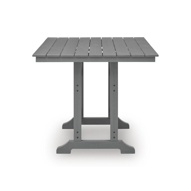 Large Picture of Signature Design by Ashley Sanctuary Beach PCP227-632 Square Counter Table with Umbrella Option