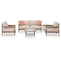 Signature Design by Ashley Bluff Trail PCP383-080 Love/Chairs/Tables Set (Outdoor Seating - Sets)