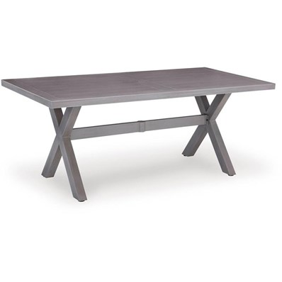 Signature Design by Ashley Half Moon Beach PCP418-625 Rectangular Dining Table with Umbrella Option