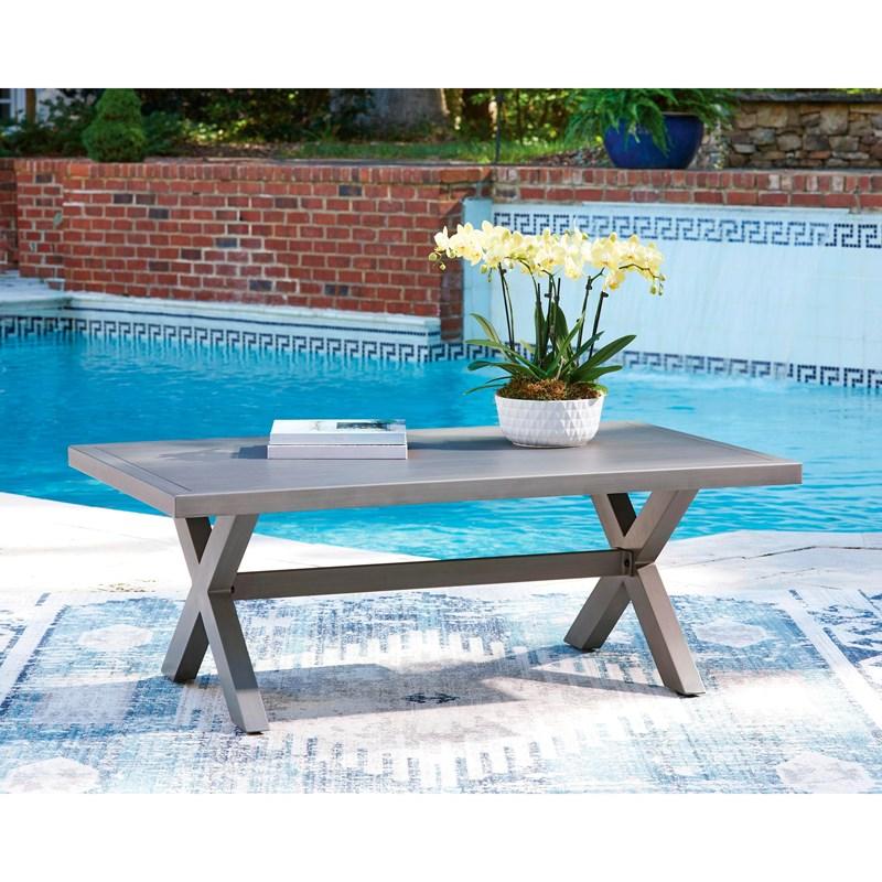 Large Picture of Signature Design by Ashley Half Moon Beach PCP418-701 Rectangular Cocktail Table