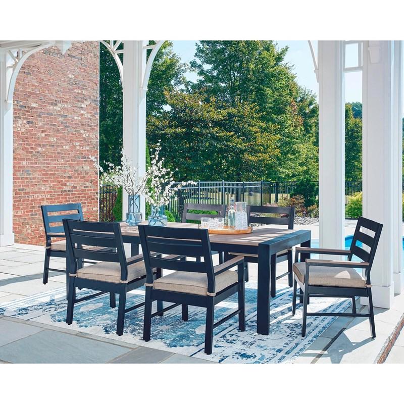 Large Picture of Signature Design by Ashley East Beach PCP587-601A Arm Chair With Cushion