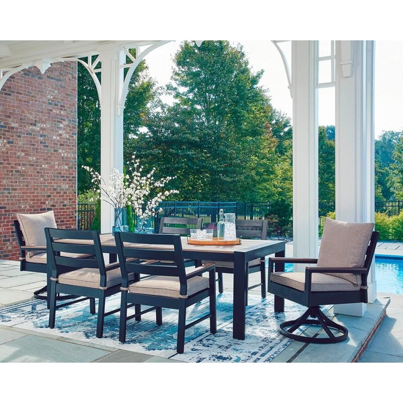 Large Picture of Signature Design by Ashley East Beach PCP587-601A Arm Chair With Cushion