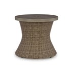 Signature Design by Ashley Laguna Heights PCP790-706 Round End Table with Umbrella Option