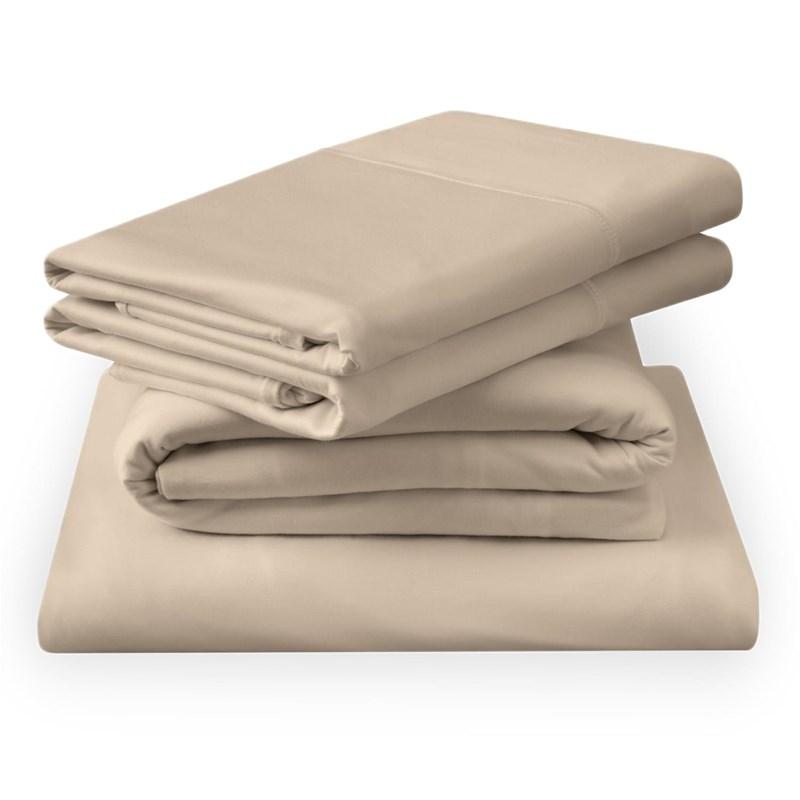 Large Picture of Tempur-Pedic TEMPUR breeze cooling Sheet Set Sandstone (Twin XL)