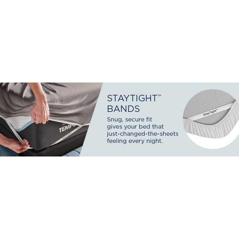 Large Picture of Tempur-Pedic TEMPUR Rayon from Bamboo Sheet Set White (California King )