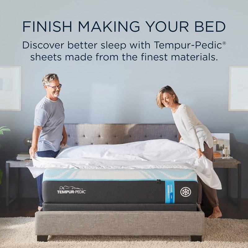 Large Picture of Tempur-Pedic TEMPUR Rayon from Bamboo Sheet Set White (California King )