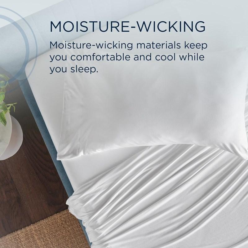 Large Picture of Tempur-Pedic TEMPUR Rayon from Bamboo Sheet Set White (California King )
