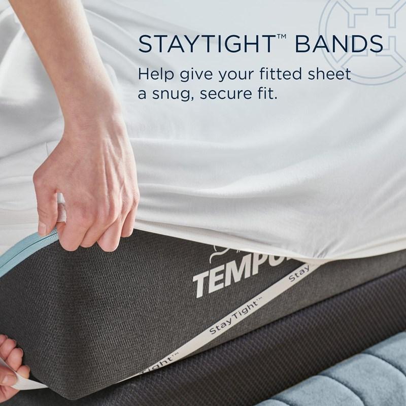 Large Picture of Tempur-Pedic TEMPUR Rayon from Bamboo Sheet Set White (California King )