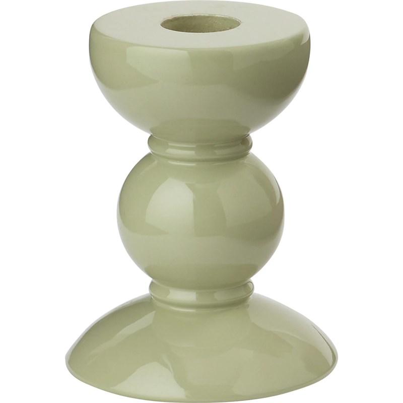 Addison Ross Ltd Small Sage Bobbin Candlestick - 10cm (Home Decor - Candle Holders)