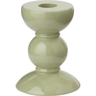 Addison Ross Ltd Small Sage Bobbin Candlestick - 10cm (Home Decor - Candle Holders)