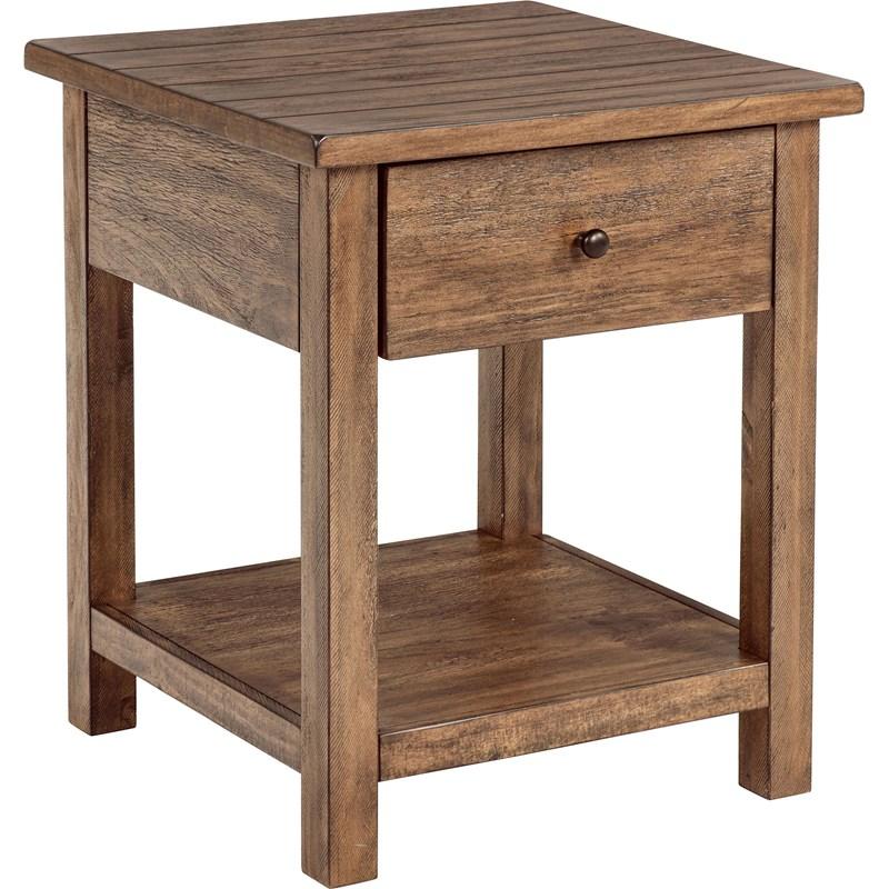 Large Picture of Coaster Furniture Payne 710548-S3 3-piece Coffee and 1-drawer End Table Set - Brown