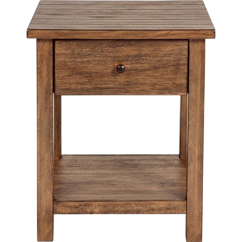 Large Picture of Coaster Furniture Payne 710548-S3 3-piece Coffee and 1-drawer End Table Set - Brown