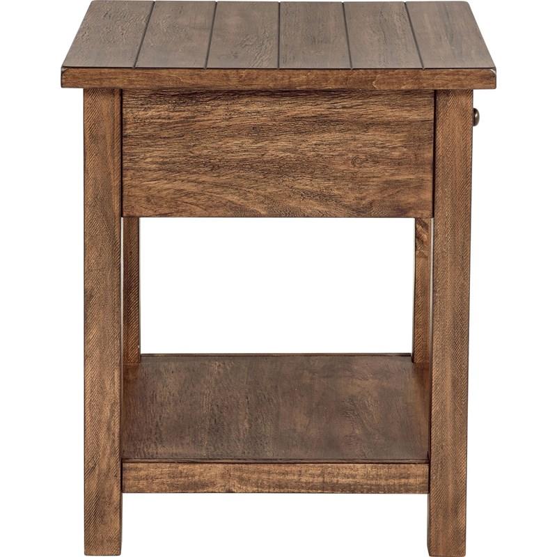 Large Picture of Coaster Furniture Payne 710548-S3 3-piece Coffee and 1-drawer End Table Set - Brown