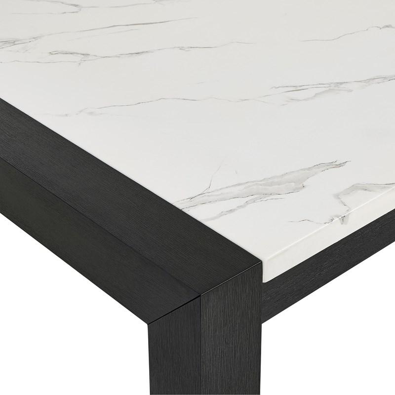 Large Picture of Crown Mark Jules 1322T-3866 Faux Marble Dining Table