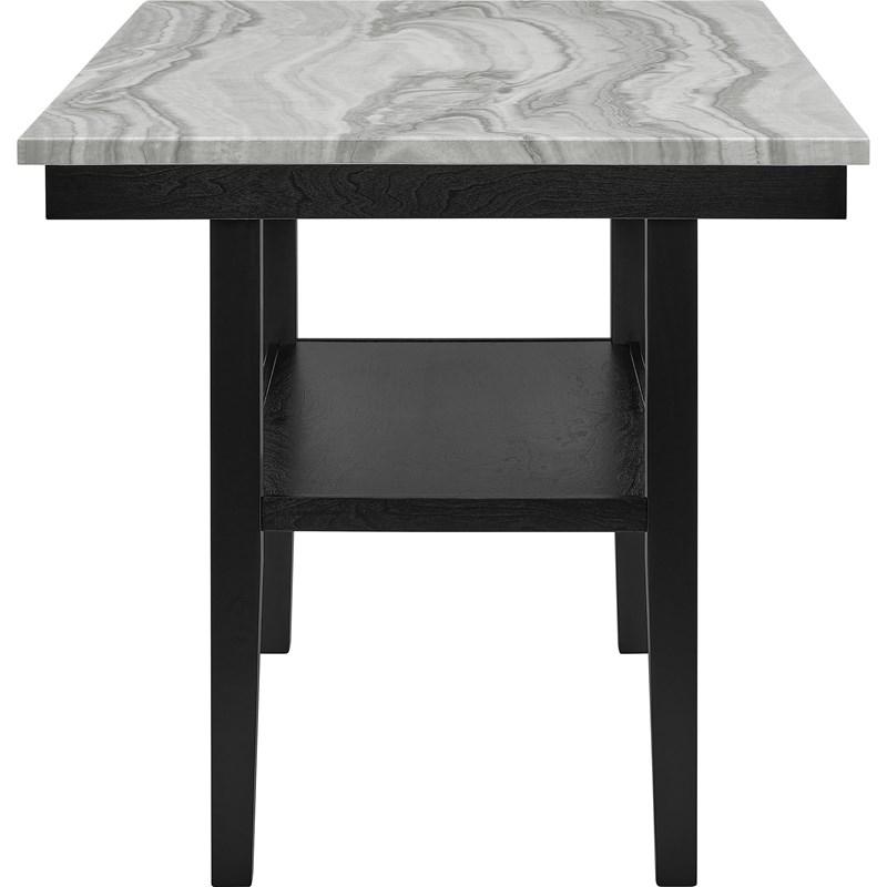 Large Picture of Crown Mark Marbel 1718SET 5 pc Dinette with Faux Marble Top
