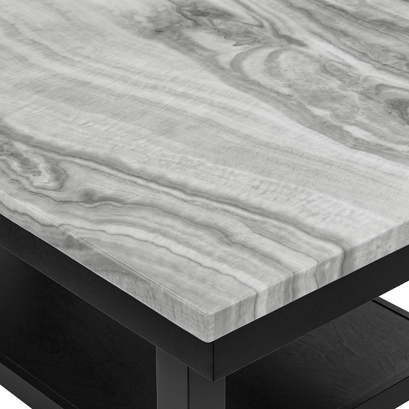 Large Picture of Crown Mark Marbel 1718SET 5 pc Dinette with Faux Marble Top