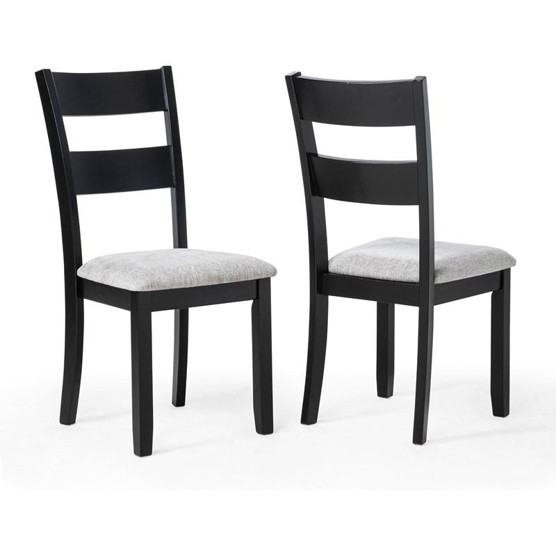 Large Picture of Crown Mark Lester 2231SET-LG 6 pc Dinette - Light Grey