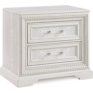 Crown Mark Alexandria B1650N-2 Nightstand - Antique White