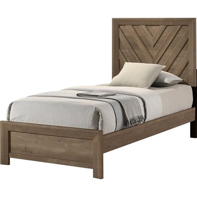 Crown Mark Valor B9332-T Twin Bed - Light Brown