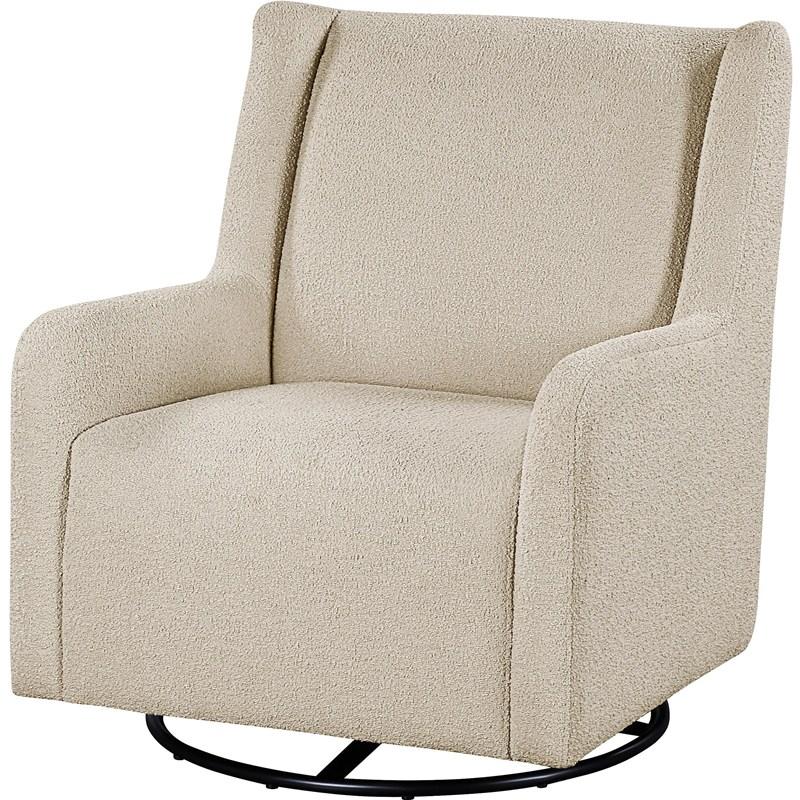 Large Picture of Coaster Furniture Serra 902453 Boucle Upholstered Swivel Glider - Sandy Beige