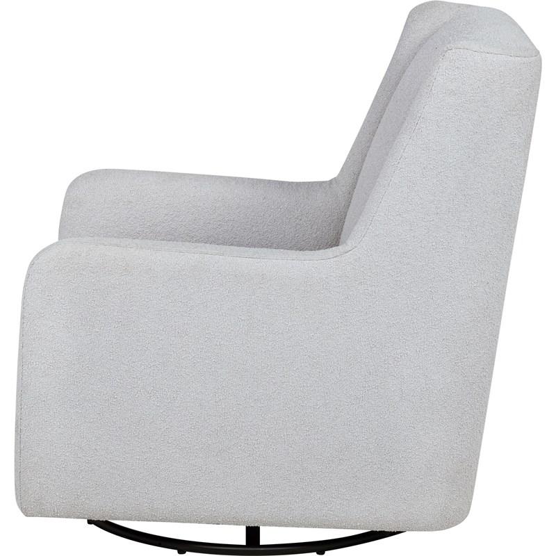 Large Picture of Coaster Furniture Serra 902454 Boucle Upholstered Swivel Glider - Dove Grey