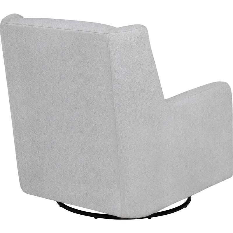 Large Picture of Coaster Furniture Serra 902454 Boucle Upholstered Swivel Glider - Dove Grey
