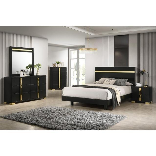 Large Picture of Furniture of America Lillestrom FM7217BK-Q-BED Queen Bed
