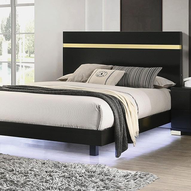 Large Picture of Furniture of America Lillestrom FM7217BK-Q-BED Queen Bed