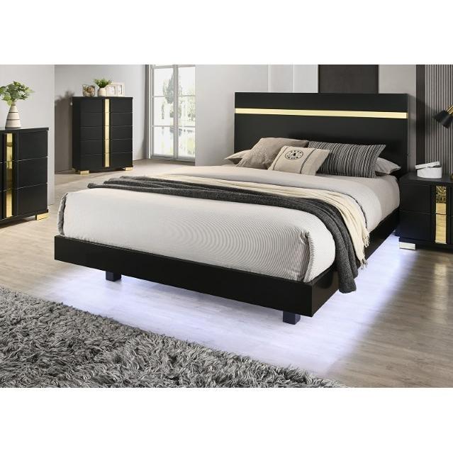 Large Picture of Furniture of America Lillestrom FM7217BK-T-BED Twin Bed