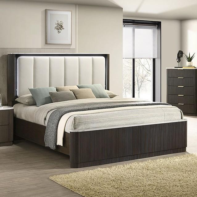 Large Picture of Furniture of America Lantrisant FM72014DW-EK-BED King Bed